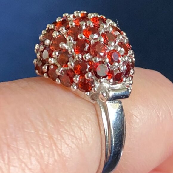 Rhodolite Statement Dome Ring - Picture 4 of 5